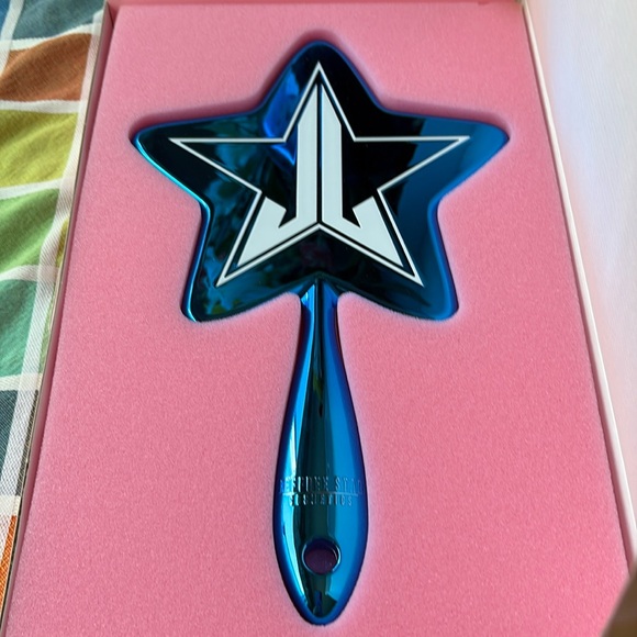 🌟JEFFREE STAR Blue Chrome  Star-Shaped Hand Mirror🌟 NWT 🌟 - Picture 2 of 16